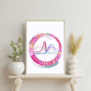 Menstrual Cycle Abstract Physiology Art Print