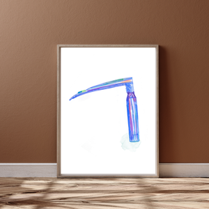 Watercolor Miller Laryngoscope Art Print