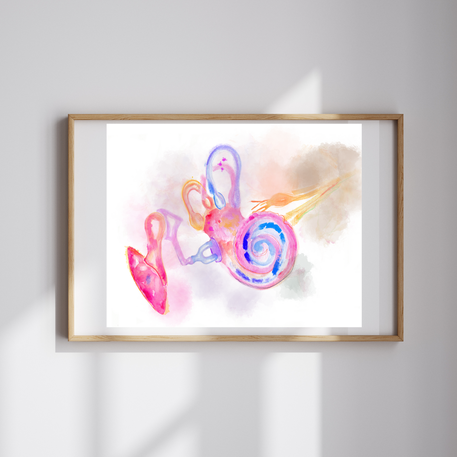 Ear Abstract Anatomy Art for ENT Offices