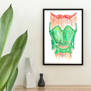 Larynx Anatomy Art