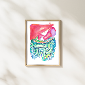 Gastrointestinal Watercolor Art Print
