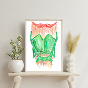 Larynx Anatomy Art