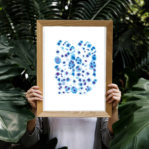 Skin Cell Art Print, Melanoma Art, Dermatology Office Wall Decor, Pathology Art