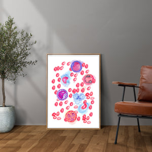 Blood Cell Art Print