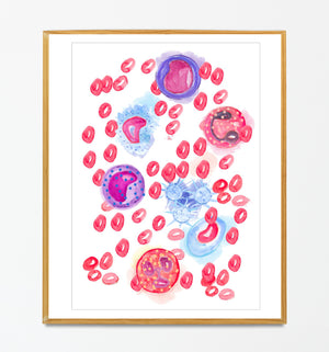 Blood Cell Art Print