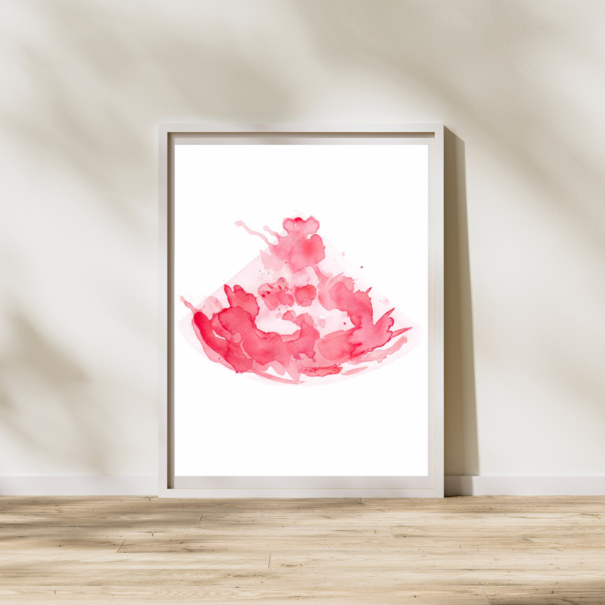 Cardiac Ultrasound Watercolor Art Print