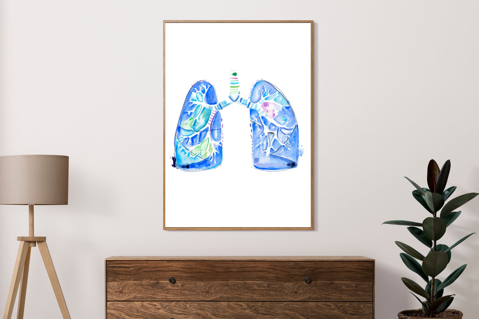 lung abstract art painting