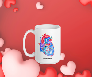Human Heart Anatomy Mug