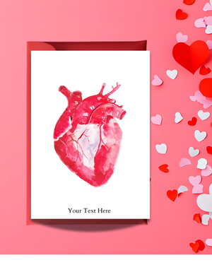 Heart Anatomy Valentine´s Day Card
