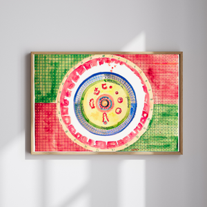 Menstrual Cycle Abstract Art - Gynecology Office Wall Decor