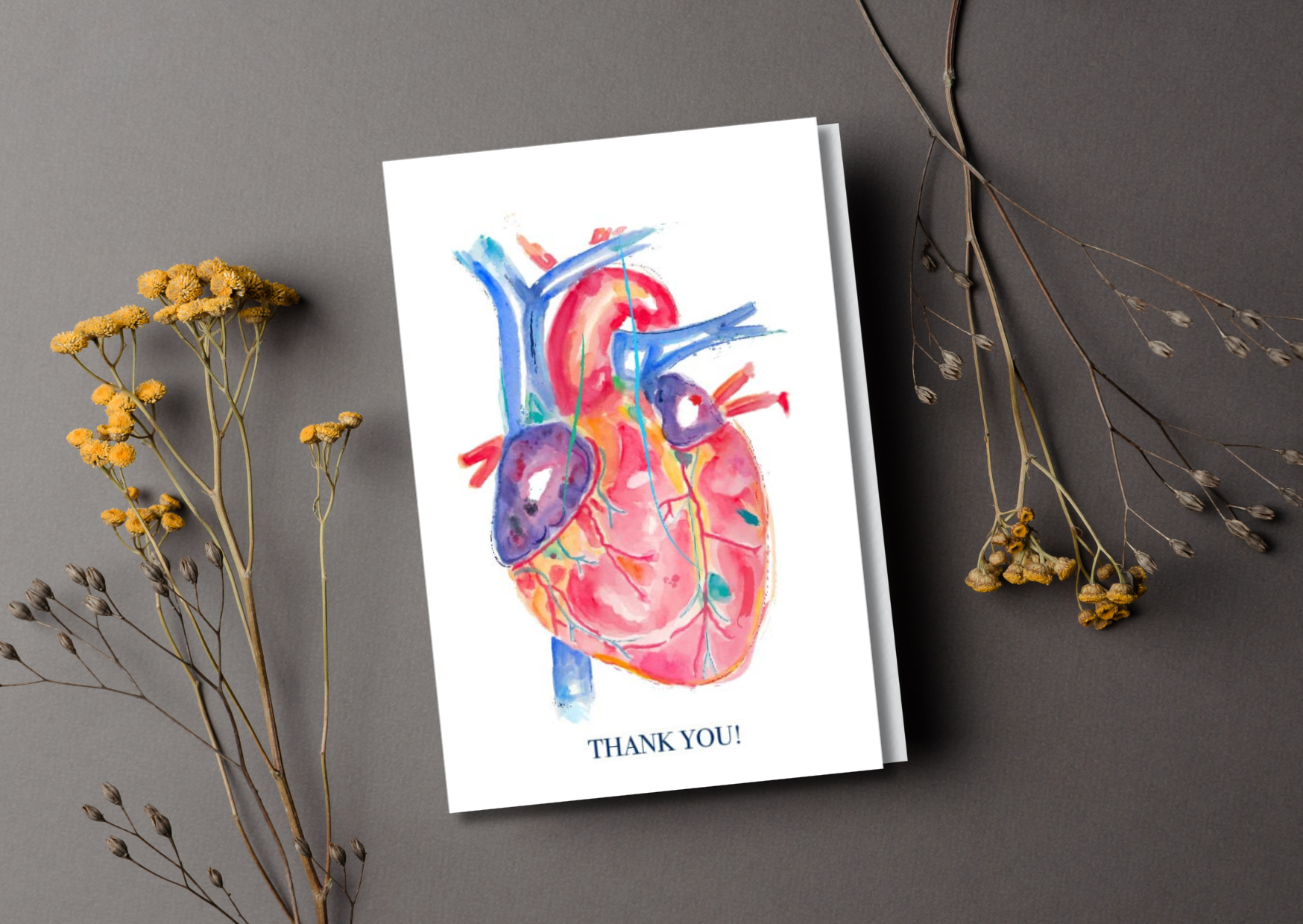 cardiology unit thank you card