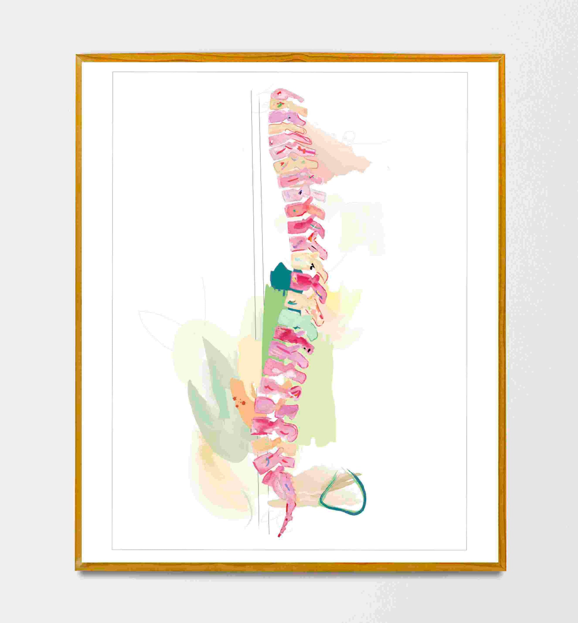 Abstract Spine Anatomy Art Print