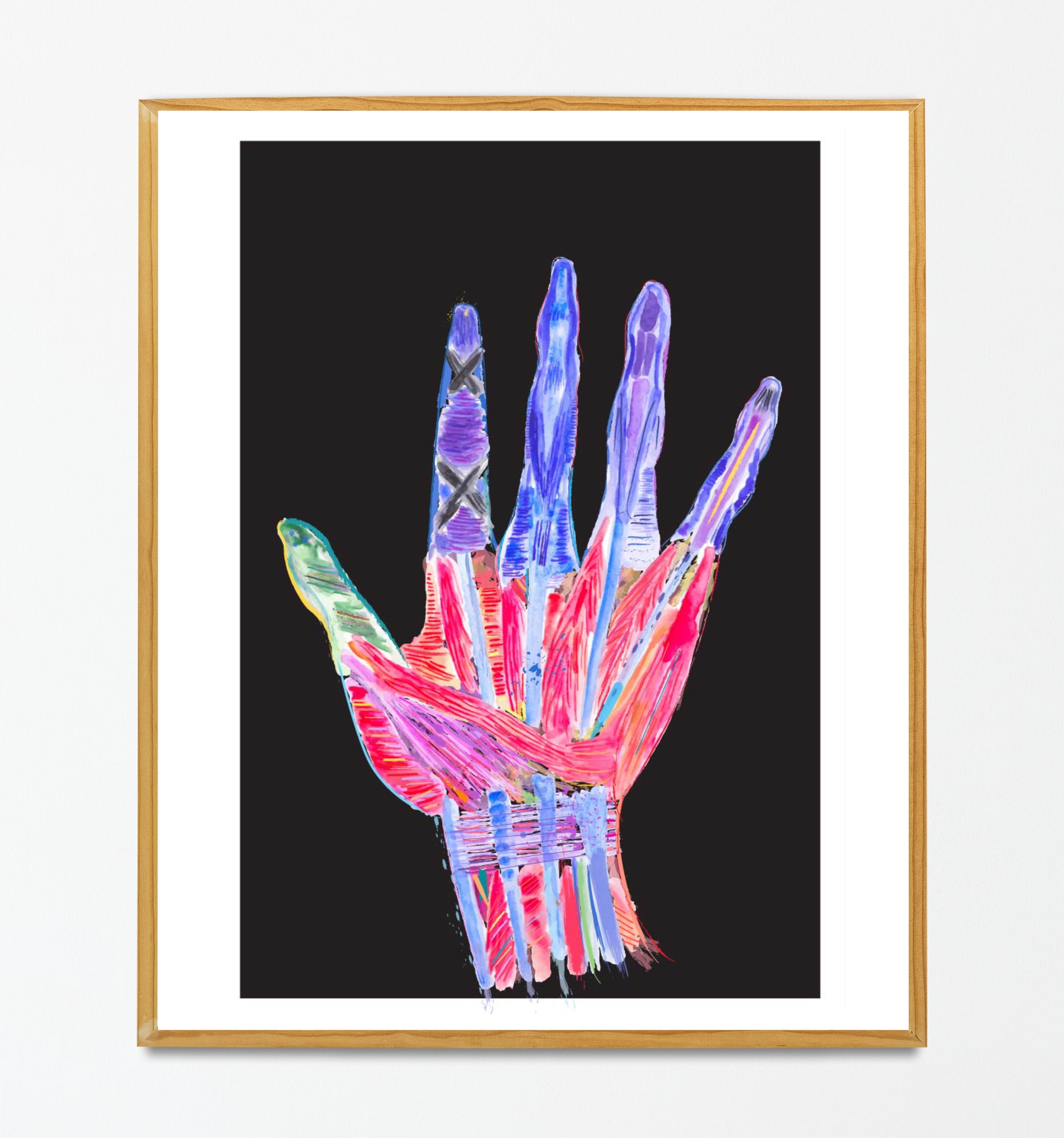 hand anatomy art