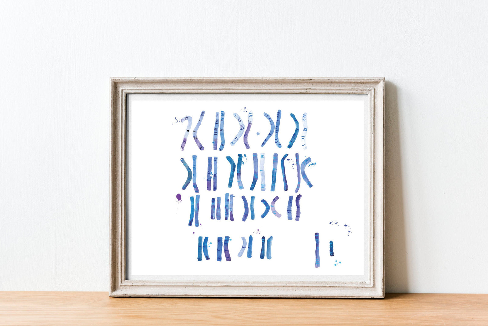 Chromosome Abstract Art Print