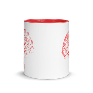 Brain Arteries Mug Red