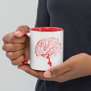 Brain Arteries Mug Red