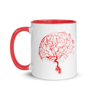 Brain Arteries Mug Red