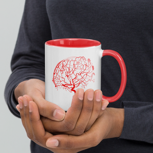 Brain Arteries Mug Red