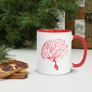 Brain Arteries Mug Red