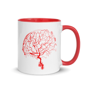 Brain Arteries Mug Red