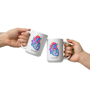 Human Heart Anatomy Mug