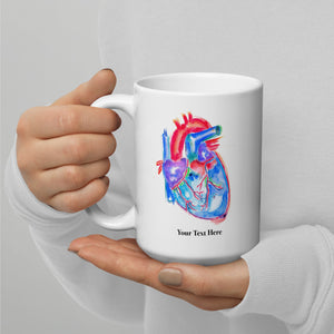 Human Heart Anatomy Mug