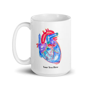 Human Heart Anatomy Mug