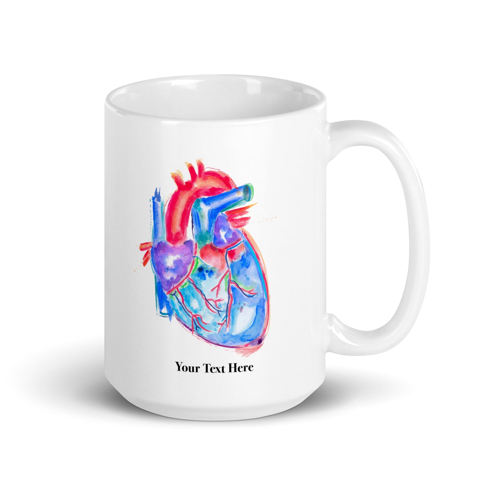 Human Heart Anatomy Mug