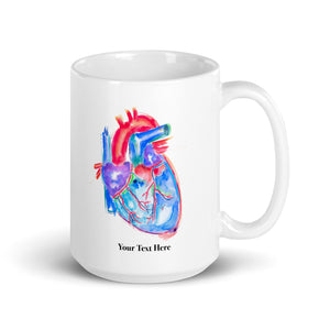 Human Heart Anatomy Mug