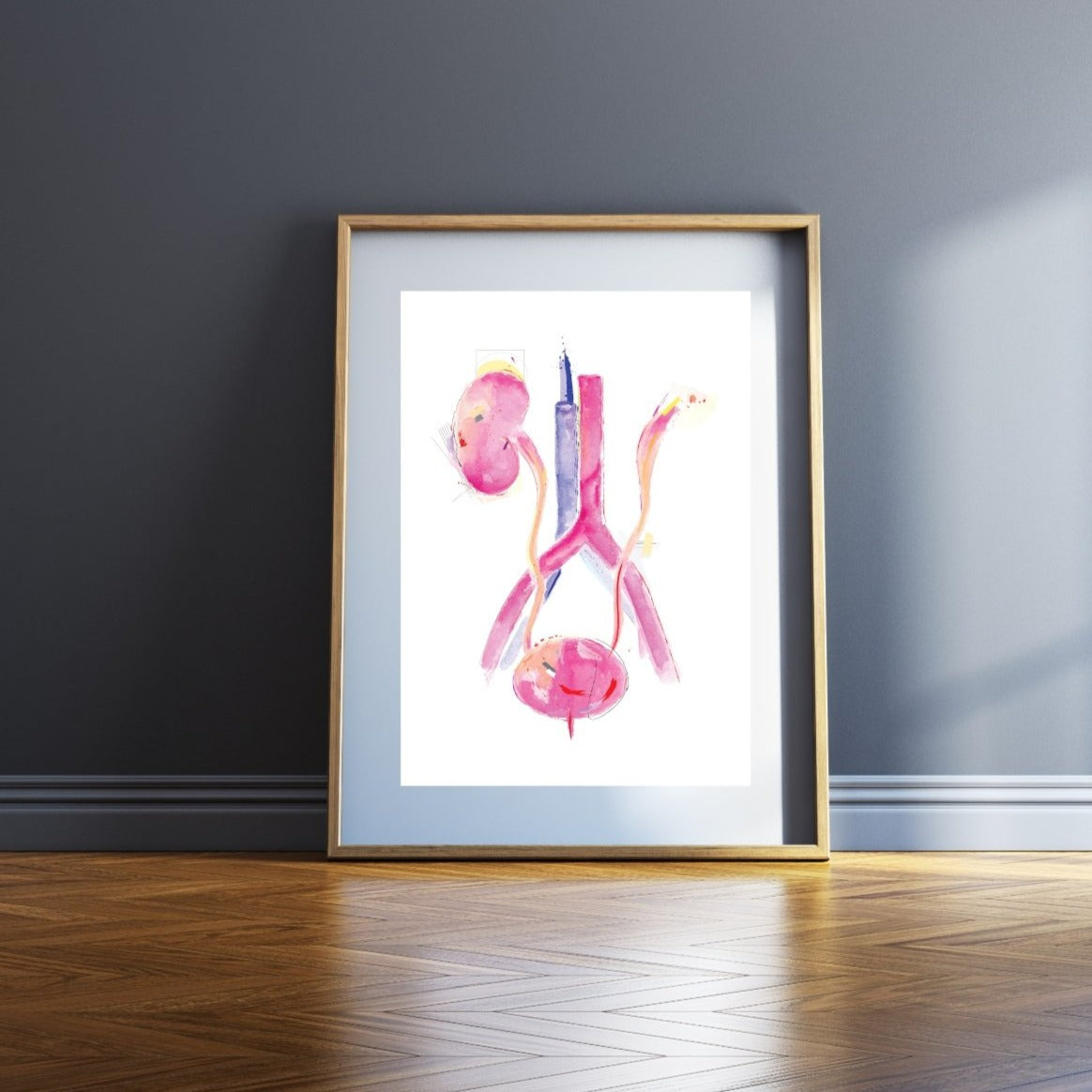 Bladder Anatomy Art Print, Urology Art Print, Nephrology Art Print