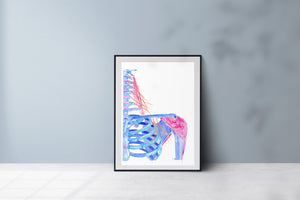 chiropractic osteopathy art print