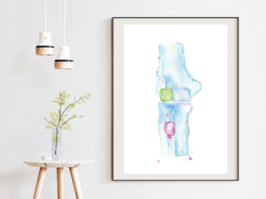 Elbow Anatomy, Orthopedic Surgery and Physical Therapy Office Art Print