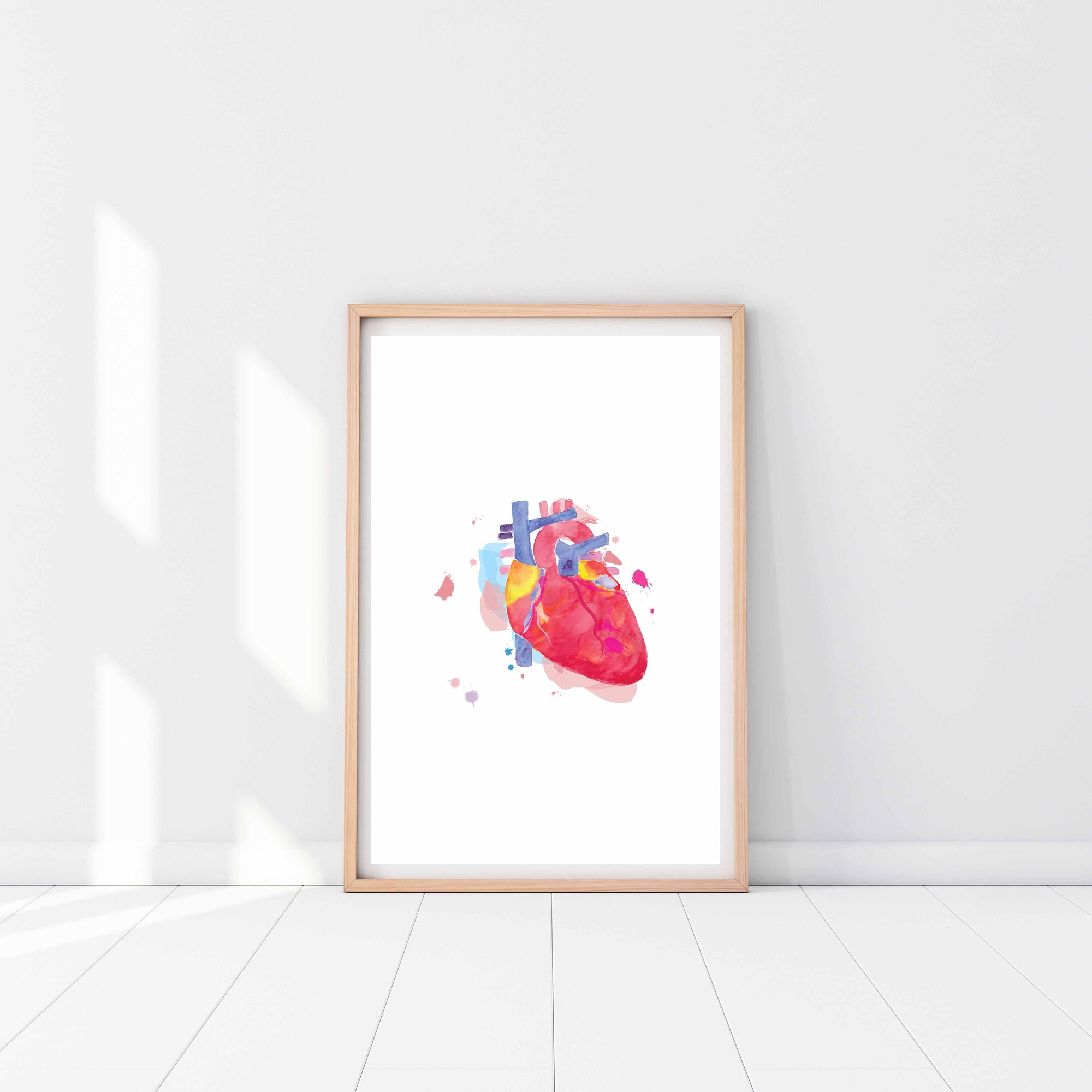 Heart Anatomy Abstract Art Print