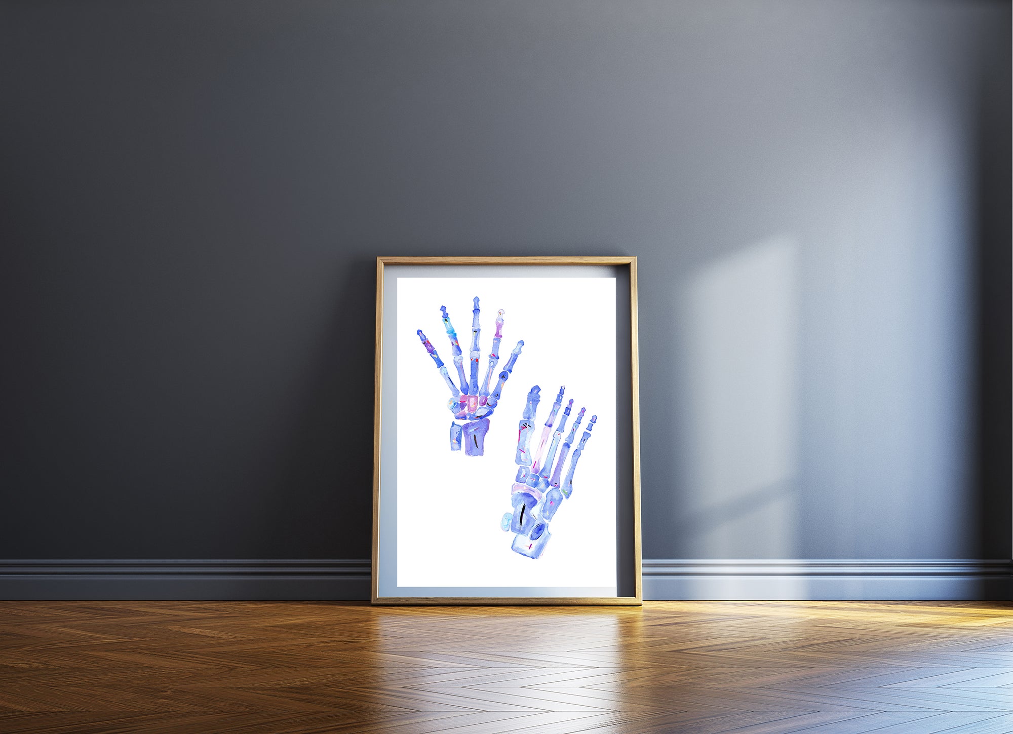 Hand and Foot Anatomy Art, Orthopedic Surgery Print