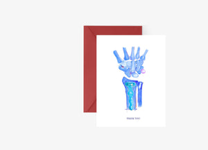 Hand and Wrist Surgery Thank you Card for Medical Doctor