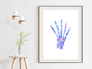 Hand Anatomy Orthopedic Surgery Physical Therapy Art Print