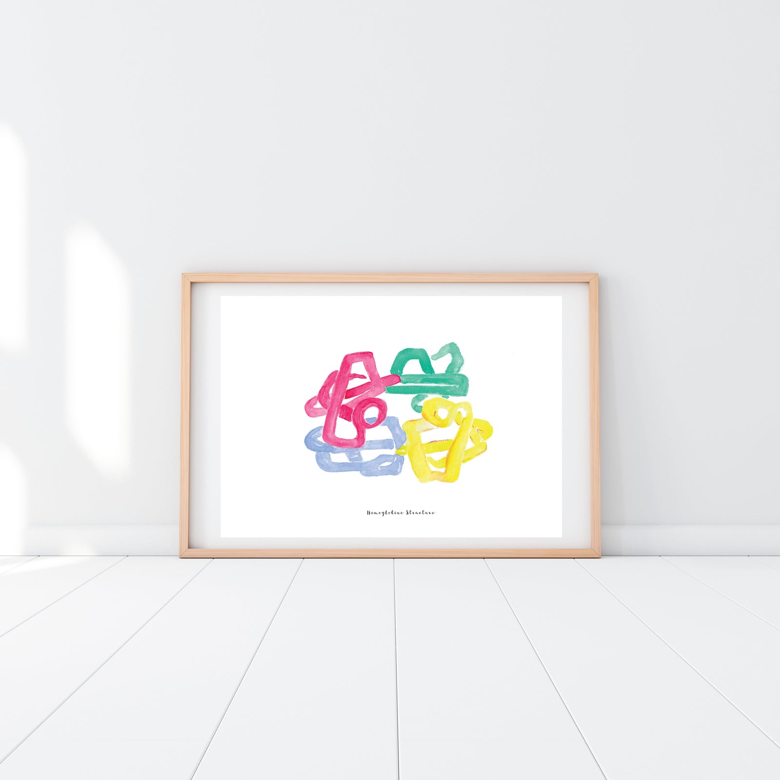 Hemoglobin Structure Art Print