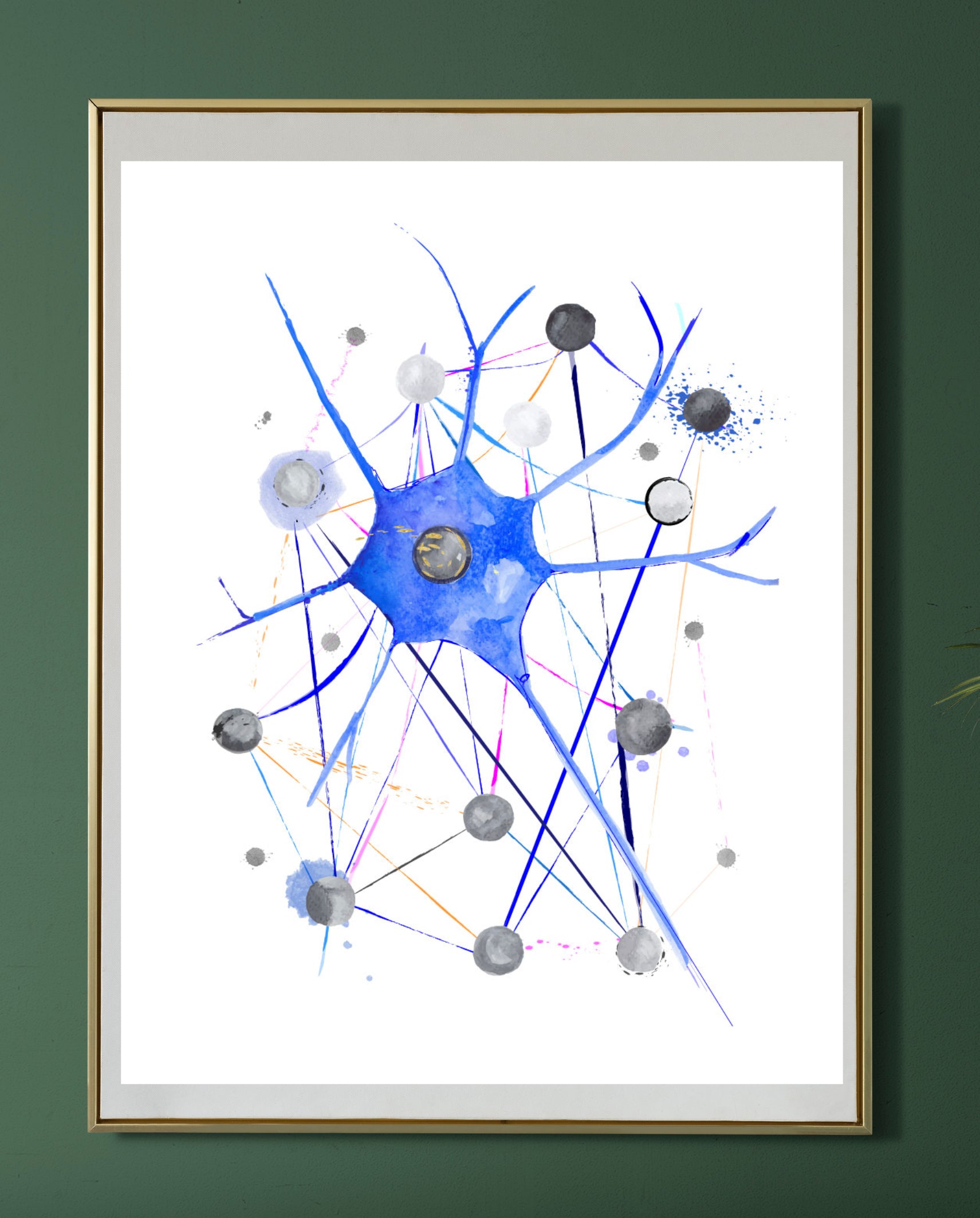 Neuron Graphics Abstract Neuron Art, Neurology Artwork, Abstract Anatomy Art - medpapers