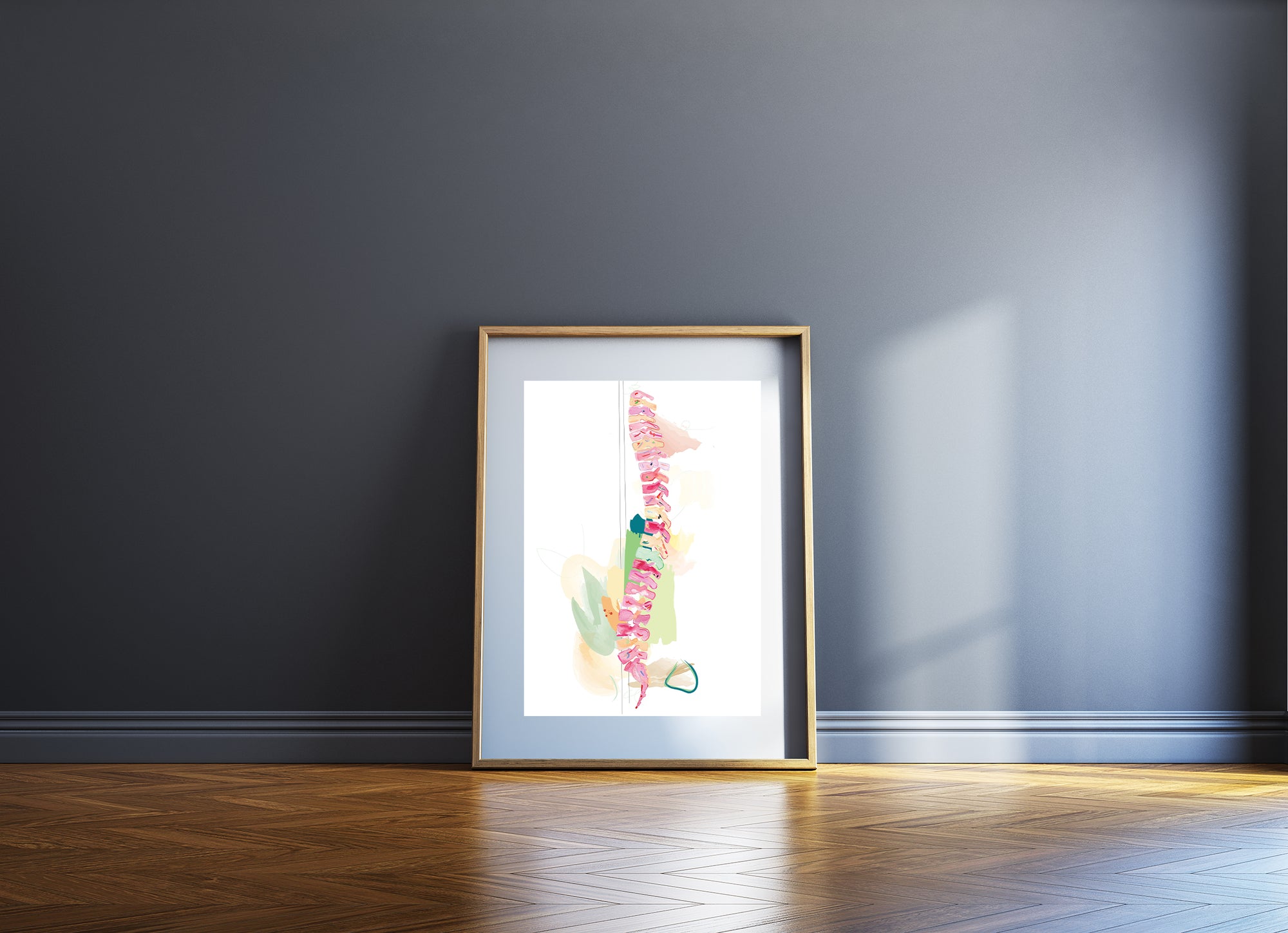Abstract Spine Anatomy Art Print