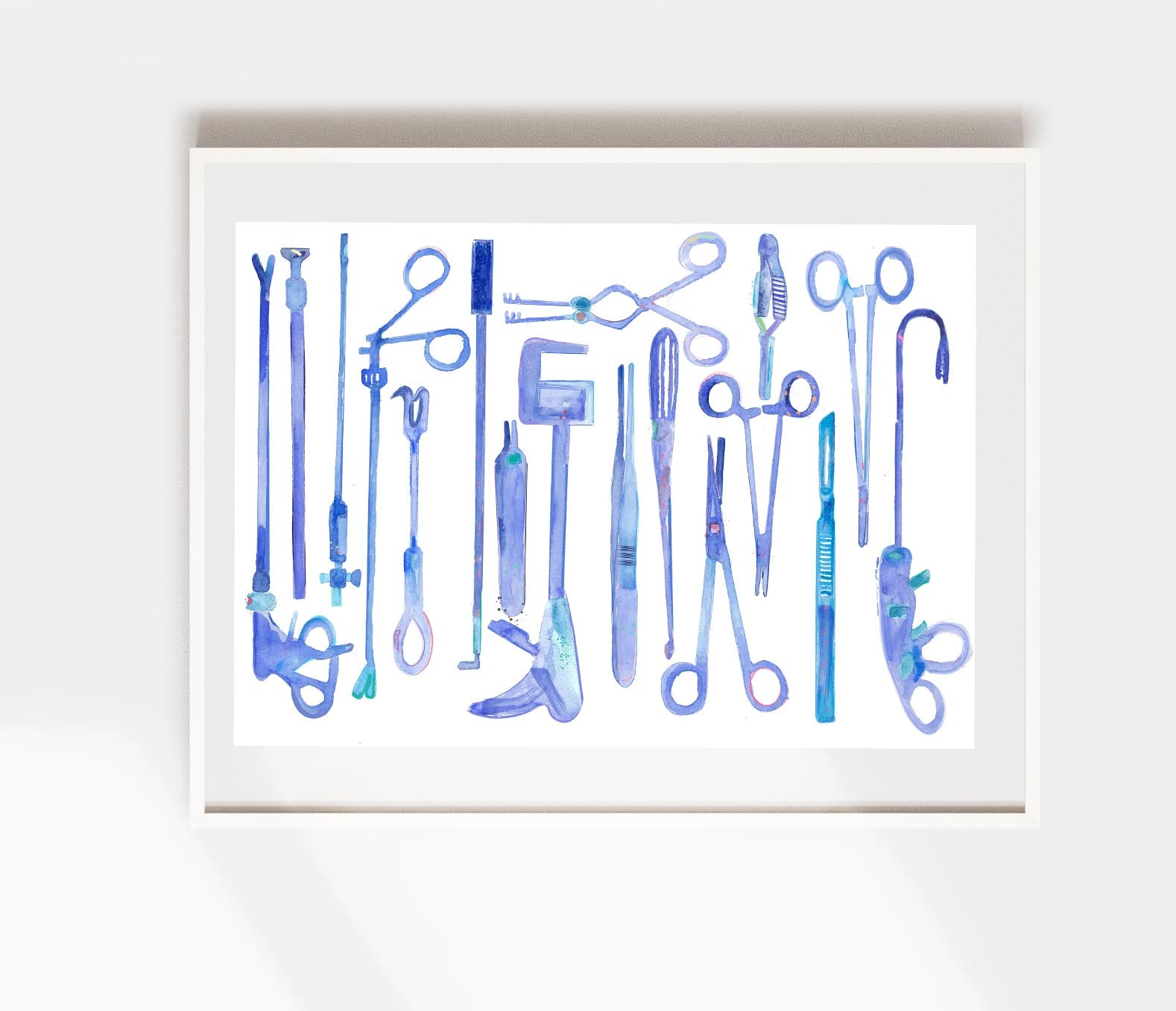 Surgery Instruments Art Print