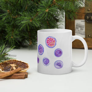 Laboratory Mug, Hematology Gift, Cell Biology Art, Lab Tech Mug, Lab Tech Gift, Laboratory Gift, Hematopoiesis, Pathology Mug, Physician