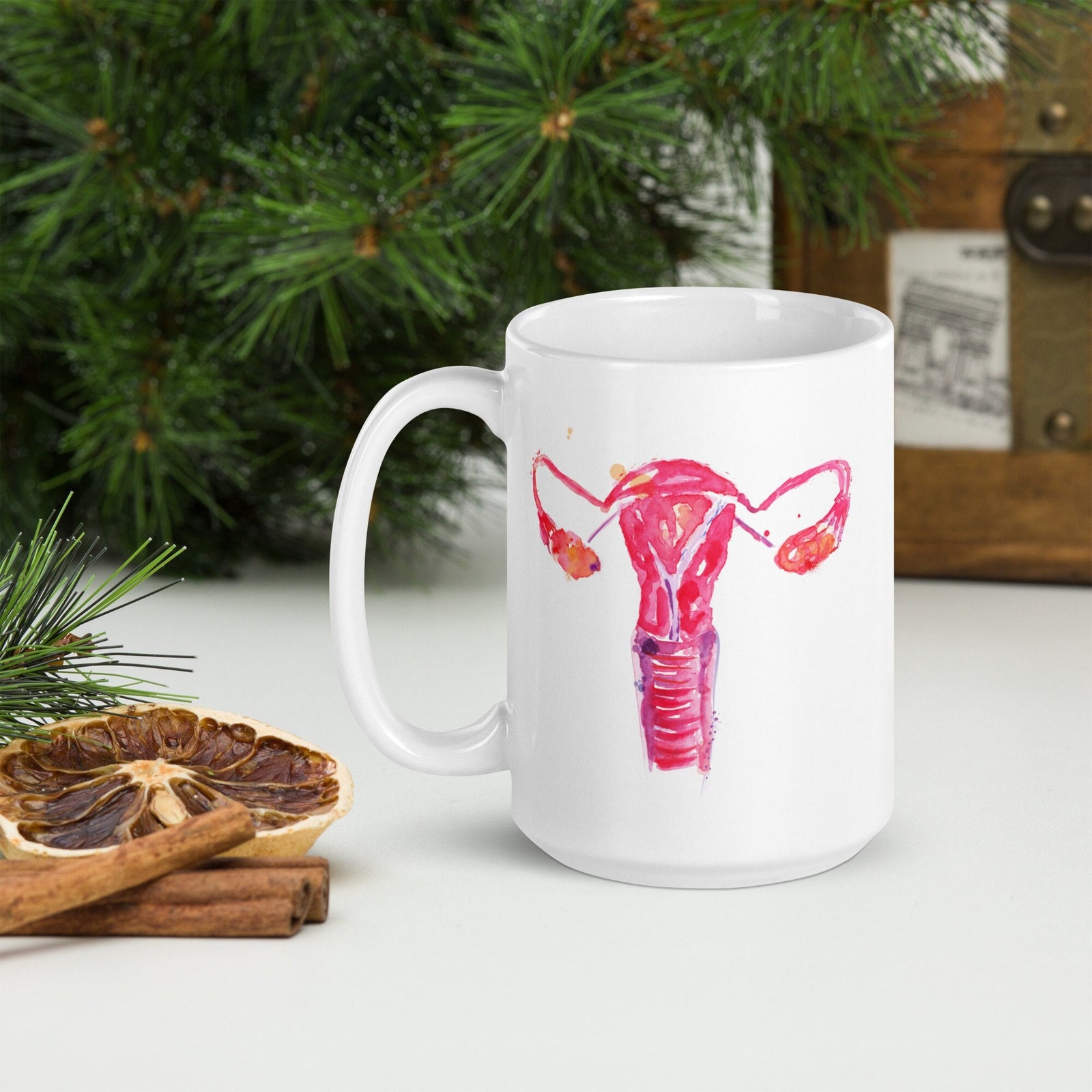 OBGYN Mug, OBGYN Artwork, Gynecologist Mug, Obstetrics Art, Obstetrics Nurse, Obstetrician Gift, Gynecology Gifts, Uterus Mug, Retirement