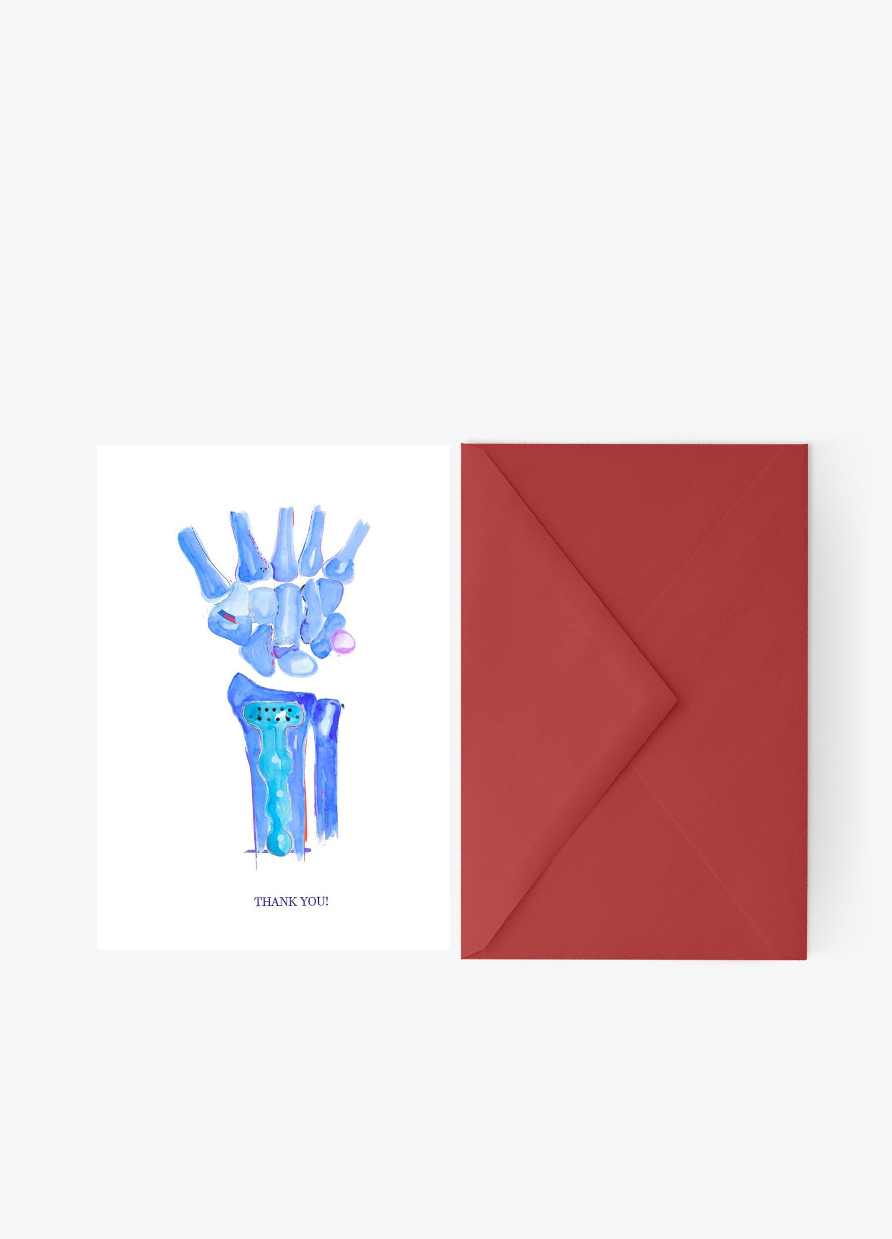 Orthopedic Surgeon Gift, Physical Therapy Thank You Card, Physical Therapist, Hand and Wrist Anatomy, Orthopedics Nurse, Orthopedic Gift